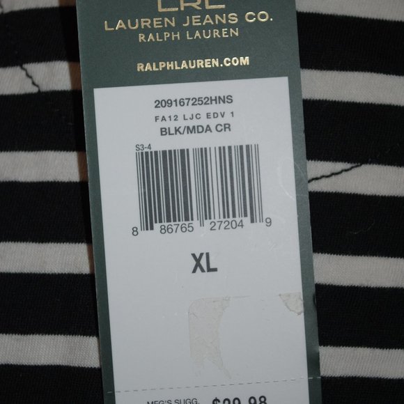 Long sleeve black and white striped shirt - Picture 5 of 7